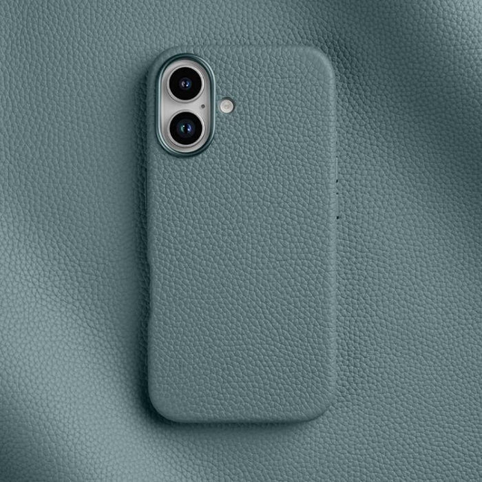 Funda magnética de piel auténtica con textura de lichi de melkco, For iPhone 16 Pro Max, For iPhone 16 Pro, For iPhone 16 Plus, For iPhone 16