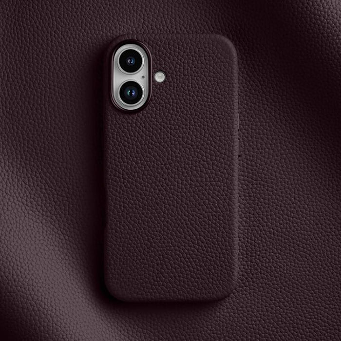 Funda magnética de piel auténtica con textura de lichi de melkco, For iPhone 16 Pro Max, For iPhone 16 Pro, For iPhone 16 Plus, For iPhone 16