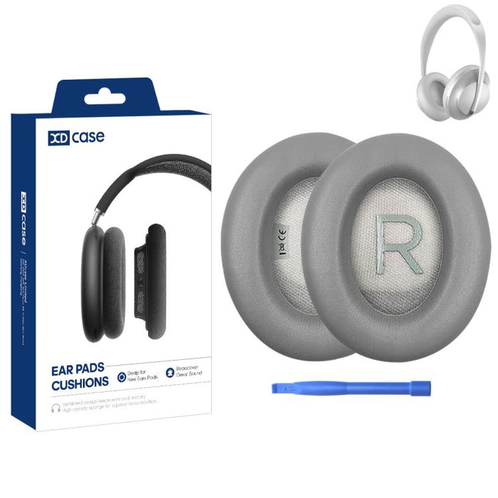XDcase 1 par de almohadillas de repuesto de cuero proteico para auriculares con herramienta de apertura., For Bose 700 / NC700