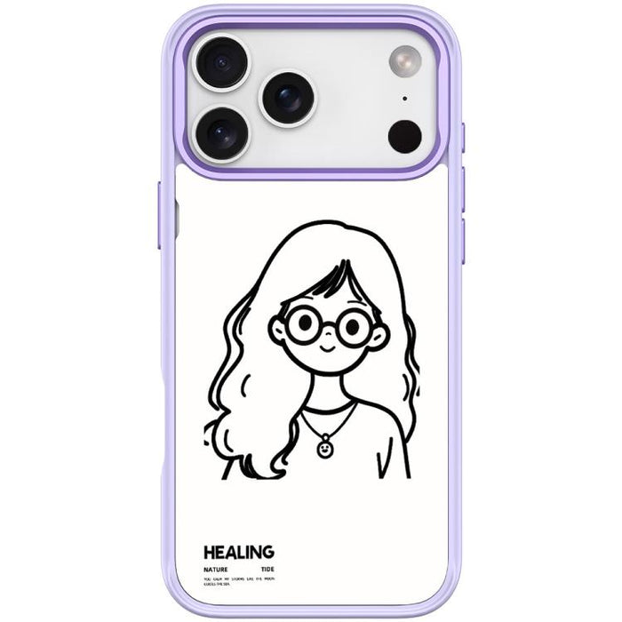 Funda magnética para teléfono con diseño de chica tranquila (Sketch Quiet Girl Pattern), For iPhone 17 Pro Max, For iPhone 17 Pro, For iPhone 17, For iPhone Air, For iPhone 16 Pro Max, For iPhone 16 Pro, For iPhone 16 Plus, For iPhone 16               ...