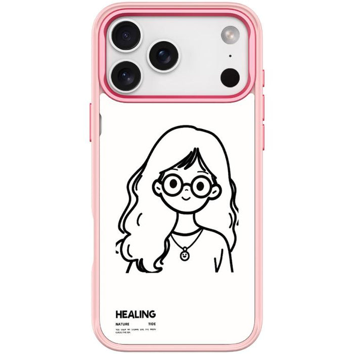 Funda magnética para teléfono con diseño de chica tranquila (Sketch Quiet Girl Pattern), For iPhone 17 Pro Max, For iPhone 17 Pro, For iPhone 17, For iPhone Air, For iPhone 16 Pro Max, For iPhone 16 Pro, For iPhone 16 Plus, For iPhone 16               ...