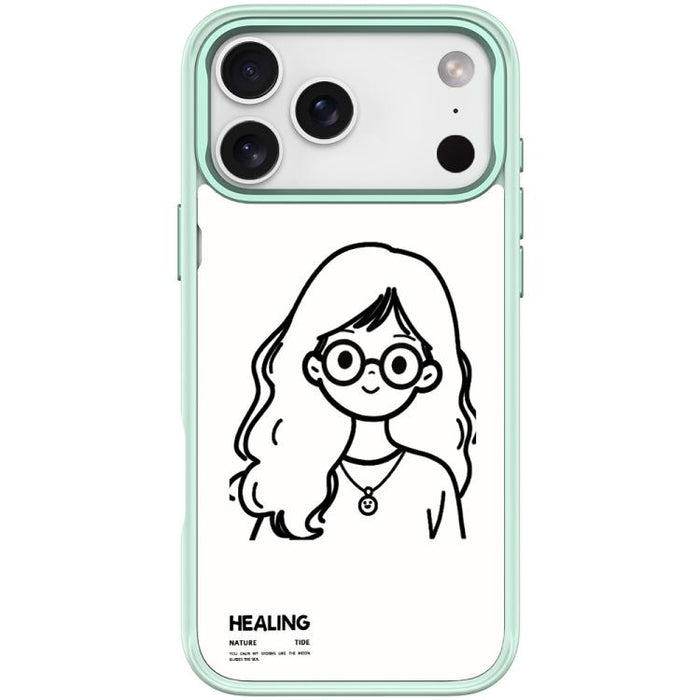 Funda magnética para teléfono con diseño de chica tranquila (Sketch Quiet Girl Pattern), For iPhone 17 Pro Max, For iPhone 17 Pro, For iPhone 17, For iPhone Air, For iPhone 16 Pro Max, For iPhone 16 Pro, For iPhone 16 Plus, For iPhone 16               ...