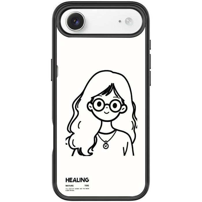 Funda magnética para teléfono con diseño de chica tranquila (Sketch Quiet Girl Pattern), For iPhone 17 Pro Max, For iPhone 17 Pro, For iPhone 17, For iPhone Air, For iPhone 16 Pro Max, For iPhone 16 Pro, For iPhone 16 Plus, For iPhone 16               ...