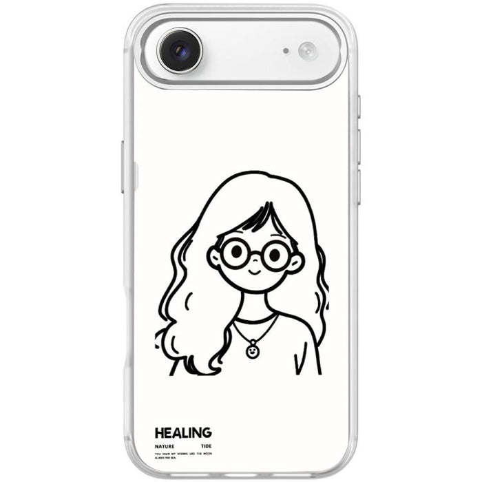 Funda magnética para teléfono con diseño de chica tranquila (Sketch Quiet Girl Pattern), For iPhone 17 Pro Max, For iPhone 17 Pro, For iPhone 17, For iPhone Air, For iPhone 16 Pro Max, For iPhone 16 Pro, For iPhone 16 Plus, For iPhone 16               ...