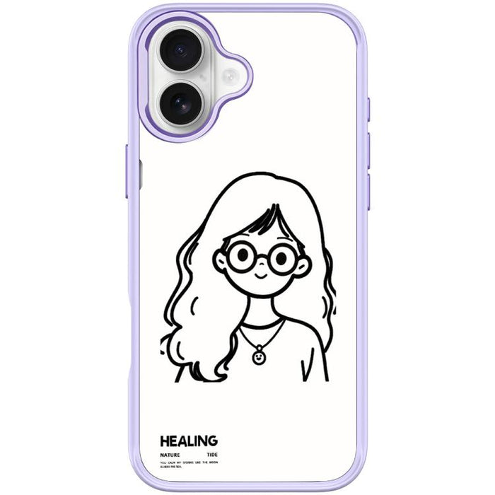 Funda magnética para teléfono con diseño de chica tranquila (Sketch Quiet Girl Pattern), For iPhone 17 Pro Max, For iPhone 17 Pro, For iPhone 17, For iPhone Air, For iPhone 16 Pro Max, For iPhone 16 Pro, For iPhone 16 Plus, For iPhone 16               ...