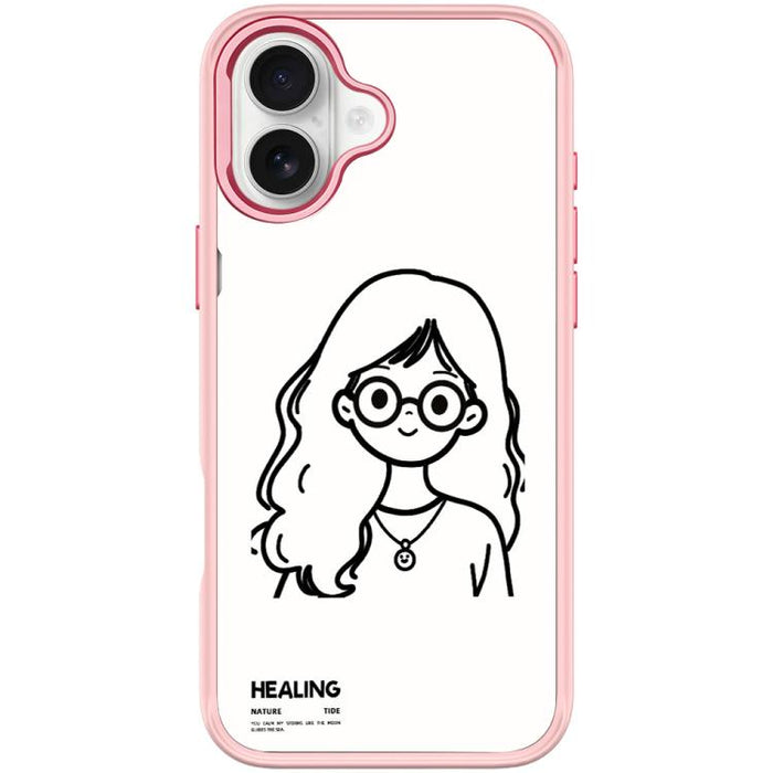 Funda magnética para teléfono con diseño de chica tranquila (Sketch Quiet Girl Pattern), For iPhone 17 Pro Max, For iPhone 17 Pro, For iPhone 17, For iPhone Air, For iPhone 16 Pro Max, For iPhone 16 Pro, For iPhone 16 Plus, For iPhone 16               ...