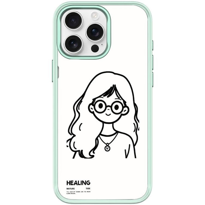 Funda magnética para teléfono con diseño de chica tranquila (Sketch Quiet Girl Pattern), For iPhone 17 Pro Max, For iPhone 17 Pro, For iPhone 17, For iPhone Air, For iPhone 16 Pro Max, For iPhone 16 Pro, For iPhone 16 Plus, For iPhone 16               ...