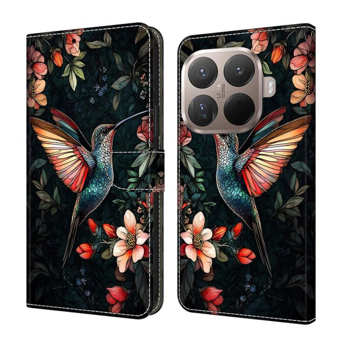 Funda para teléfono de cuero vegano pintado con efecto cristal, For Xiaomi 17T Pro 5G, For Xiaomi 17T 5G, For Xiaomi 17 Ultra, For Xiaomi 15T Pro 5G, For Xiaomi 15T 5G