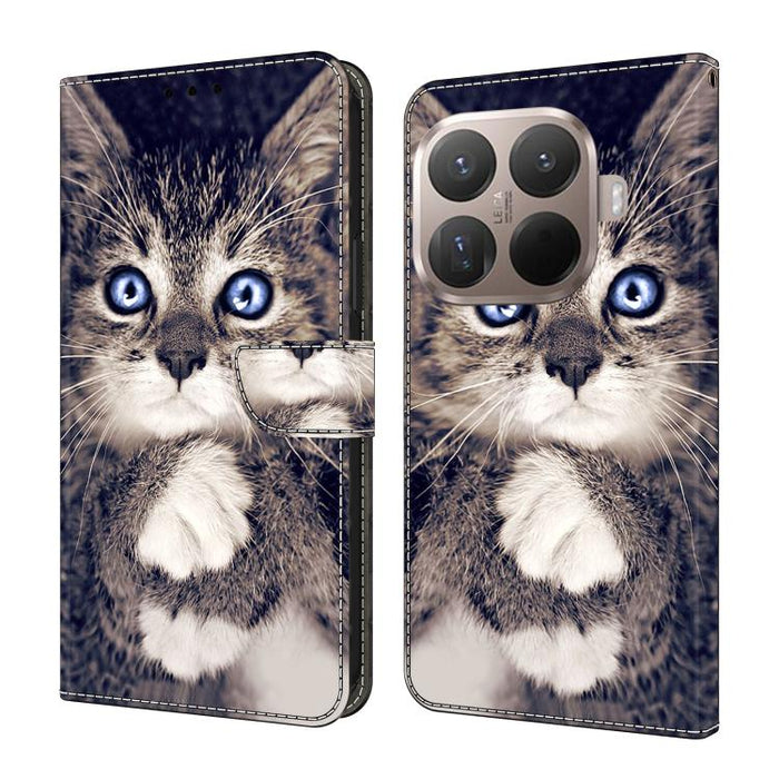 Funda para teléfono de cuero vegano pintado con efecto cristal, For Xiaomi 17T Pro 5G, For Xiaomi 17T 5G, For Xiaomi 17 Ultra, For Xiaomi 15T Pro 5G, For Xiaomi 15T 5G