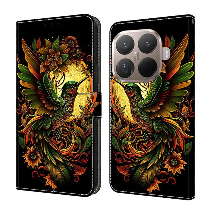 Funda para teléfono de cuero vegano pintado con efecto cristal, For Xiaomi 17T Pro 5G, For Xiaomi 17T 5G, For Xiaomi 17 Ultra, For Xiaomi 15T Pro 5G, For Xiaomi 15T 5G