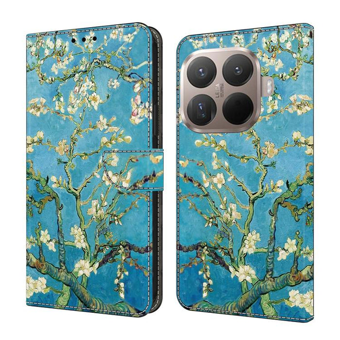 Funda para teléfono de cuero vegano pintado con efecto cristal, For Xiaomi 17T Pro 5G, For Xiaomi 17T 5G, For Xiaomi 17 Ultra, For Xiaomi 15T Pro 5G, For Xiaomi 15T 5G
