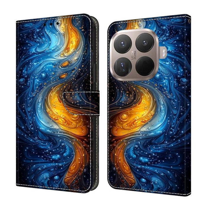 Funda para teléfono de cuero vegano pintado con efecto cristal, For Xiaomi 17T Pro 5G, For Xiaomi 17T 5G, For Xiaomi 17 Ultra, For Xiaomi 15T Pro 5G, For Xiaomi 15T 5G