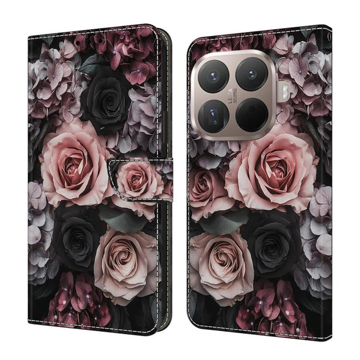 Funda para teléfono de cuero vegano pintado con efecto cristal, For Xiaomi 17T Pro 5G, For Xiaomi 17T 5G, For Xiaomi 17 Ultra, For Xiaomi 15T Pro 5G, For Xiaomi 15T 5G