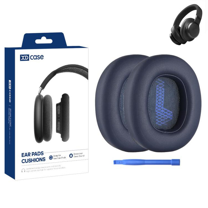 XDcase 1 par de almohadillas de repuesto para auriculares con herramienta de palanca, For JBL Live 650BTNC / 660NC / E65BTNC / Duet NC