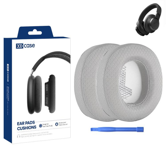 XDcase 1 par de almohadillas de repuesto para auriculares con herramienta de palanca, For JBL Live 650BTNC / 660NC / E65BTNC / Duet NC