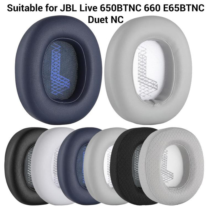 XDcase 1 par de almohadillas de repuesto para auriculares con herramienta de palanca, For JBL Live 650BTNC / 660NC / E65BTNC / Duet NC