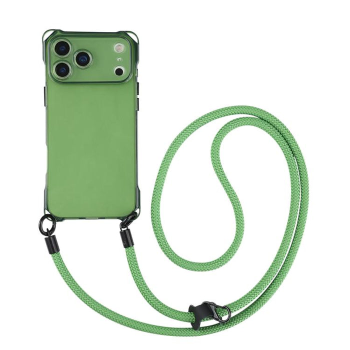 Funda protectora de TPU a prueba de golpes en las cuatro esquinas para teléfono, con cordón., For iPhone 17 Pro Max, For iPhone 17 Pro, For iPhone 17, For iPhone Air