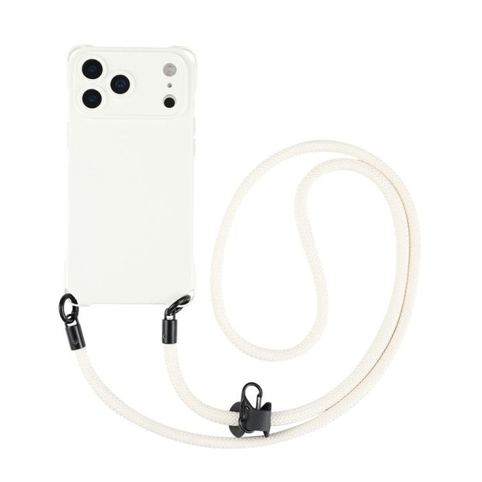 Funda protectora de TPU a prueba de golpes en las cuatro esquinas para teléfono, con cordón., For iPhone 17 Pro Max, For iPhone 17 Pro, For iPhone 17, For iPhone Air