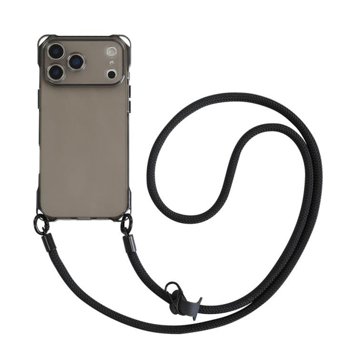 Funda protectora de TPU a prueba de golpes en las cuatro esquinas para teléfono, con cordón., For iPhone 17 Pro Max, For iPhone 17 Pro, For iPhone 17, For iPhone Air