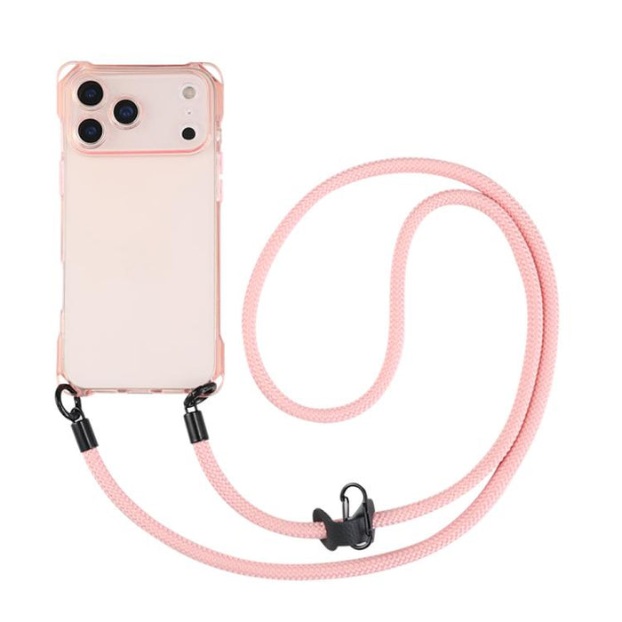 Funda protectora de TPU a prueba de golpes en las cuatro esquinas para teléfono, con cordón., For iPhone 17 Pro Max, For iPhone 17 Pro, For iPhone 17, For iPhone Air