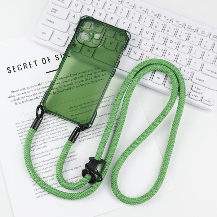 Funda protectora de TPU a prueba de golpes en las cuatro esquinas para teléfono, con cordón., For iPhone 17 Pro Max, For iPhone 17 Pro, For iPhone 17, For iPhone Air