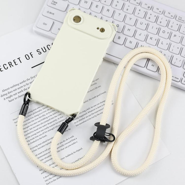 Funda protectora de TPU a prueba de golpes en las cuatro esquinas para teléfono, con cordón., For iPhone 17 Pro Max, For iPhone 17 Pro, For iPhone 17, For iPhone Air