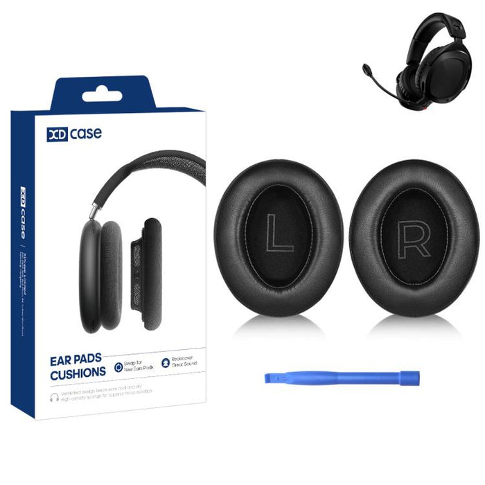 XDcase 1 par de almohadillas de repuesto para auriculares con herramienta de palanca, For HyperX Cloud Series
