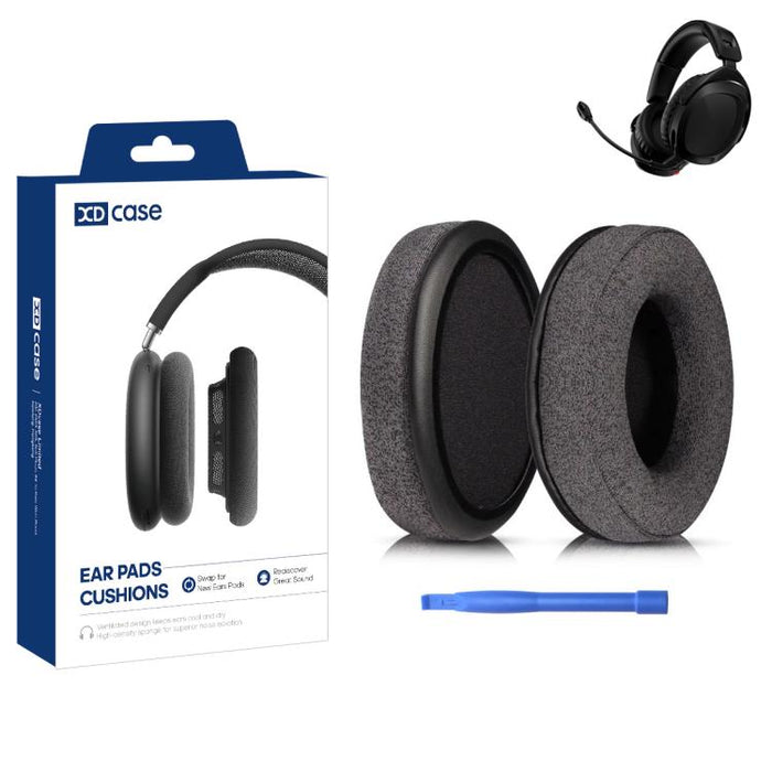 XDcase 1 par de almohadillas de repuesto para auriculares con herramienta de palanca, For HyperX Cloud Series