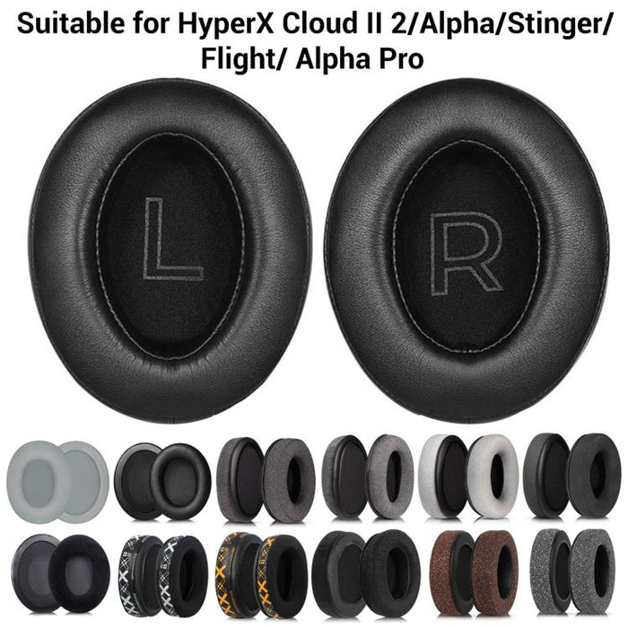 XDcase 1 par de almohadillas de repuesto para auriculares con herramienta de palanca, For HyperX Cloud Series