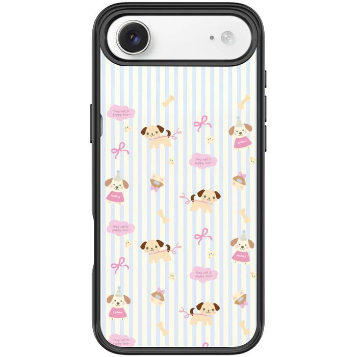 Funda magnética para teléfono con estampado de perro y rayas verticales, For iPhone 17 Pro Max, For iPhone 17 Pro, For iPhone 17, For iPhone Air, For iPhone 16 Pro Max, For iPhone 16 Pro, For iPhone 15 Pro Max, For iPhone 15 Pro