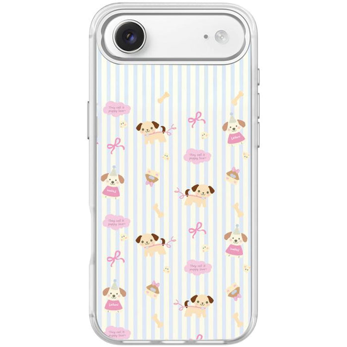 Funda magnética para teléfono con estampado de perro y rayas verticales, For iPhone 17 Pro Max, For iPhone 17 Pro, For iPhone 17, For iPhone Air, For iPhone 16 Pro Max, For iPhone 16 Pro, For iPhone 15 Pro Max, For iPhone 15 Pro
