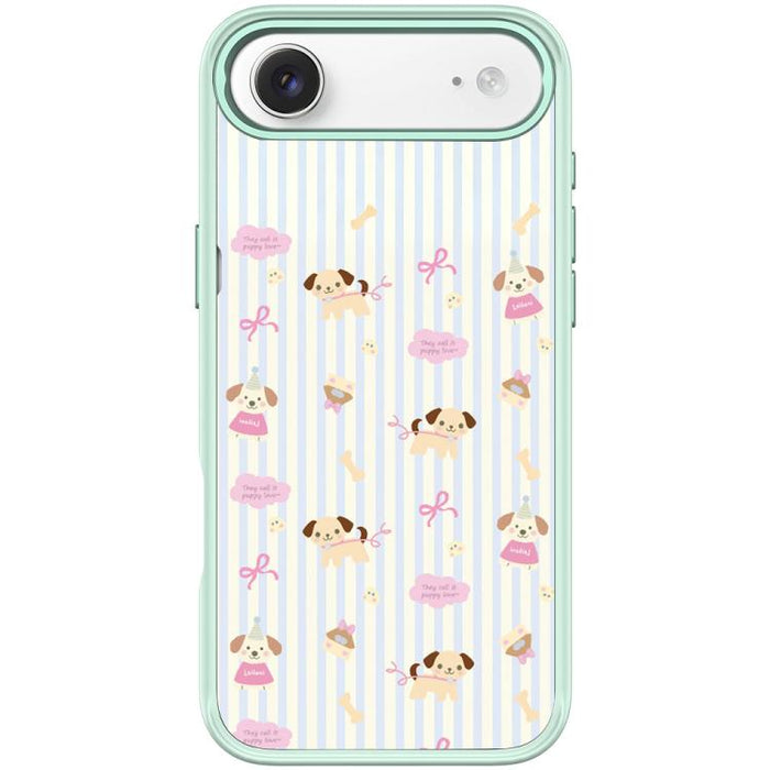 Funda magnética para teléfono con estampado de perro y rayas verticales, For iPhone 17 Pro Max, For iPhone 17 Pro, For iPhone 17, For iPhone Air, For iPhone 16 Pro Max, For iPhone 16 Pro, For iPhone 15 Pro Max, For iPhone 15 Pro