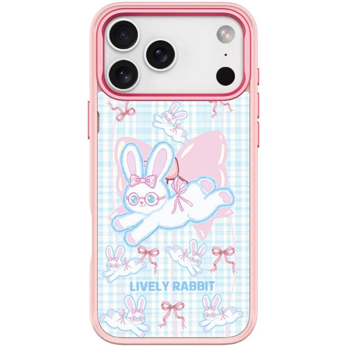 Funda magnética para teléfono con diseño de conejo de lazo, For iPhone 17 Pro Max, For iPhone 17 Pro, For iPhone 17, For iPhone Air, For iPhone 16 Pro Max, For iPhone 16 Pro, For iPhone 15 Pro Max, For iPhone 15 Pro