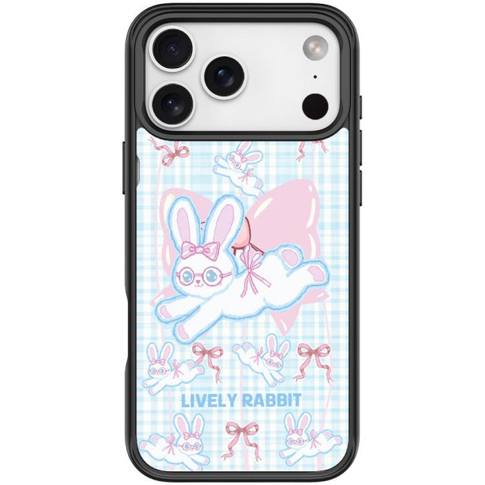 Funda magnética para teléfono con diseño de conejo de lazo, For iPhone 17 Pro Max, For iPhone 17 Pro, For iPhone 17, For iPhone Air, For iPhone 16 Pro Max, For iPhone 16 Pro, For iPhone 15 Pro Max, For iPhone 15 Pro