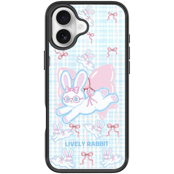 Funda magnética para teléfono con diseño de conejo de lazo, For iPhone 17 Pro Max, For iPhone 17 Pro, For iPhone 17, For iPhone Air, For iPhone 16 Pro Max, For iPhone 16 Pro, For iPhone 15 Pro Max, For iPhone 15 Pro