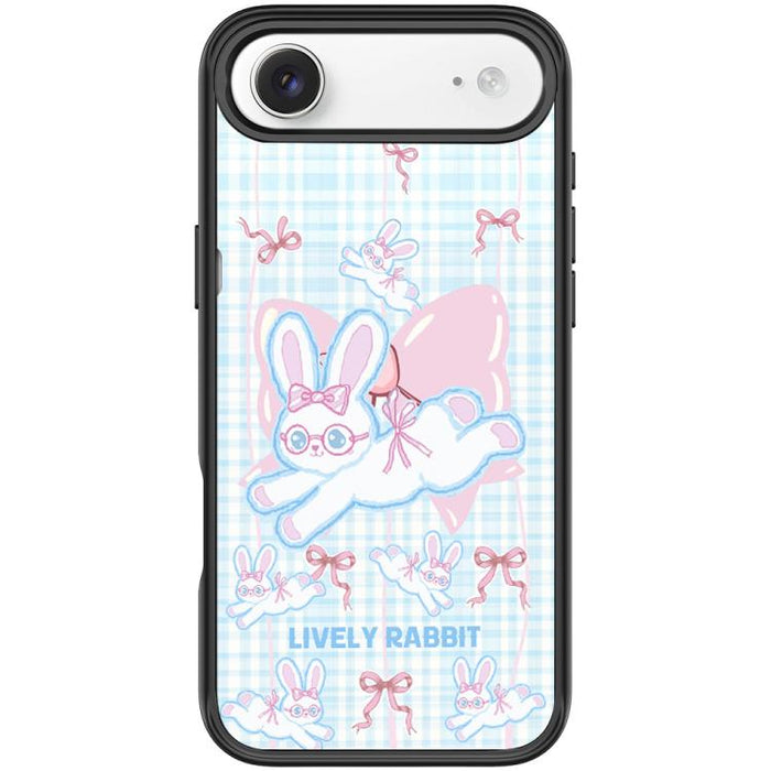 Funda magnética para teléfono con diseño de conejo de lazo, For iPhone 17 Pro Max, For iPhone 17 Pro, For iPhone 17, For iPhone Air, For iPhone 16 Pro Max, For iPhone 16 Pro, For iPhone 15 Pro Max, For iPhone 15 Pro