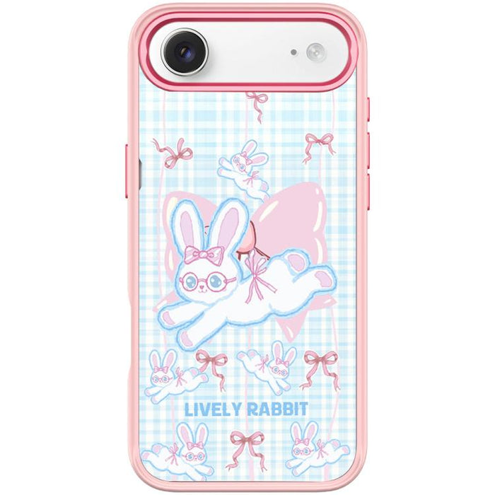 Funda magnética para teléfono con diseño de conejo de lazo, For iPhone 17 Pro Max, For iPhone 17 Pro, For iPhone 17, For iPhone Air, For iPhone 16 Pro Max, For iPhone 16 Pro, For iPhone 15 Pro Max, For iPhone 15 Pro