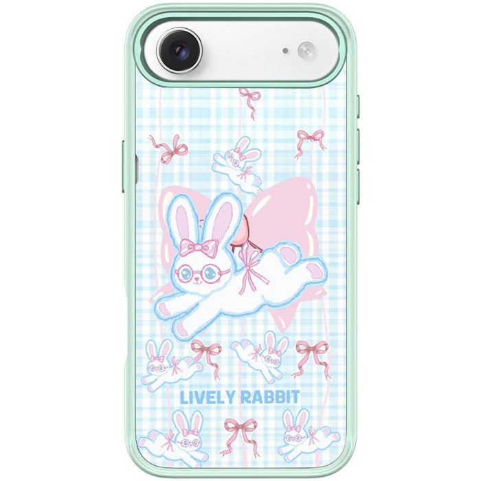 Funda magnética para teléfono con diseño de conejo de lazo, For iPhone 17 Pro Max, For iPhone 17 Pro, For iPhone 17, For iPhone Air, For iPhone 16 Pro Max, For iPhone 16 Pro, For iPhone 15 Pro Max, For iPhone 15 Pro