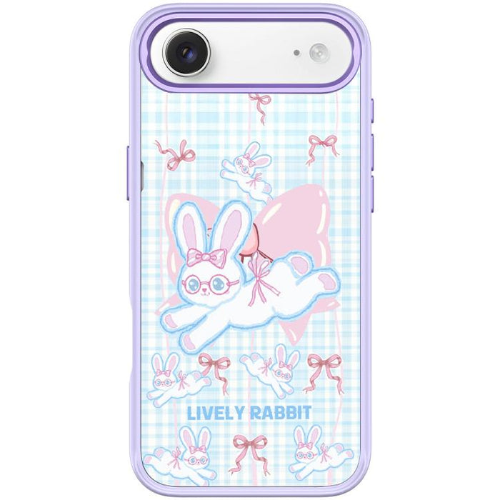 Funda magnética para teléfono con diseño de conejo de lazo, For iPhone 17 Pro Max, For iPhone 17 Pro, For iPhone 17, For iPhone Air, For iPhone 16 Pro Max, For iPhone 16 Pro, For iPhone 15 Pro Max, For iPhone 15 Pro