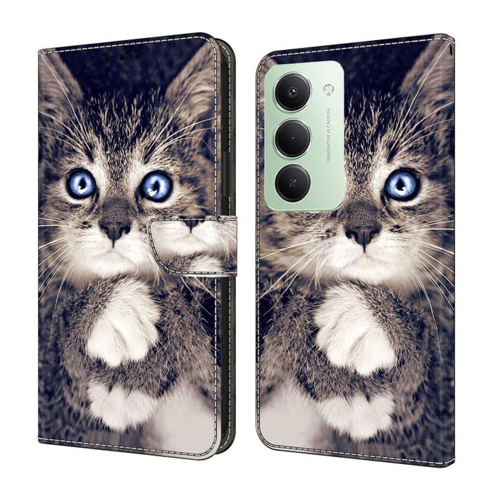 Funda para teléfono de cuero vegano pintado con efecto cristal, For Redmi Note 15 5G / 4G Global 164mm / Poco M8 5G, For Redmi Note 15 Pro 5G Global 163.6mm, For Redmi 15C 5G / 4G EU 173mm / Poco C85 5G, For Redmi 15 5G Global / 4G SEA 169.5mm         ...