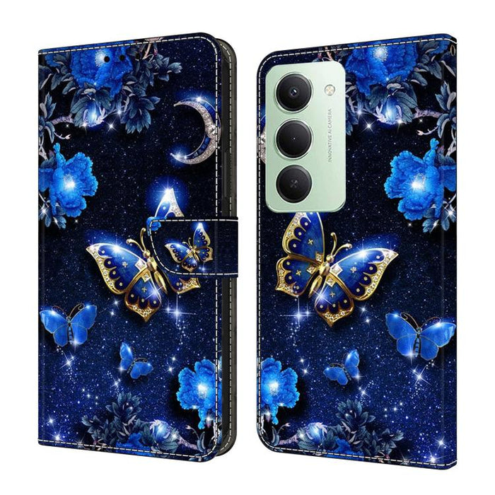 Funda para teléfono de cuero vegano pintado con efecto cristal, For Redmi Note 15 5G / 4G Global 164mm / Poco M8 5G, For Redmi Note 15 Pro 5G Global 163.6mm, For Redmi 15C 5G / 4G EU 173mm / Poco C85 5G, For Redmi 15 5G Global / 4G SEA 169.5mm         ...