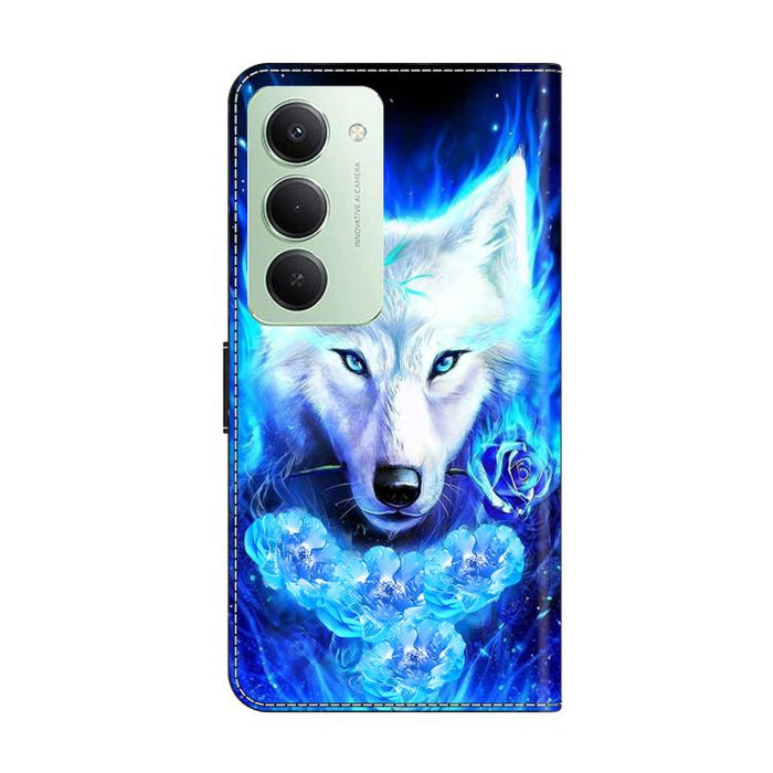 Funda para teléfono de cuero vegano pintado con efecto cristal, For Redmi 15C 5G / 4G Global 171mm / Poco C85 4G, For Redmi Note 14 4G 164.84mm, For Redmi Note 14 Pro+ 5G / Poco X7 5G, For Redmi Note 14 Pro 4G, For Redmi Note 14 4G 163.25mm