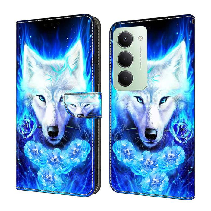 Funda para teléfono de cuero vegano pintado con efecto cristal, For Redmi Note 15 5G / 4G Global 164mm / Poco M8 5G, For Redmi Note 15 Pro 5G Global 163.6mm, For Redmi 15C 5G / 4G EU 173mm / Poco C85 5G, For Redmi 15 5G Global / 4G SEA 169.5mm         ...