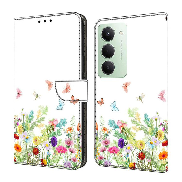 Funda para teléfono de cuero vegano pintado con efecto cristal, For Redmi 15C 5G / 4G Global 171mm / Poco C85 4G, For Redmi Note 14 4G 164.84mm, For Redmi Note 14 Pro+ 5G / Poco X7 5G, For Redmi Note 14 Pro 4G, For Redmi Note 14 4G 163.25mm