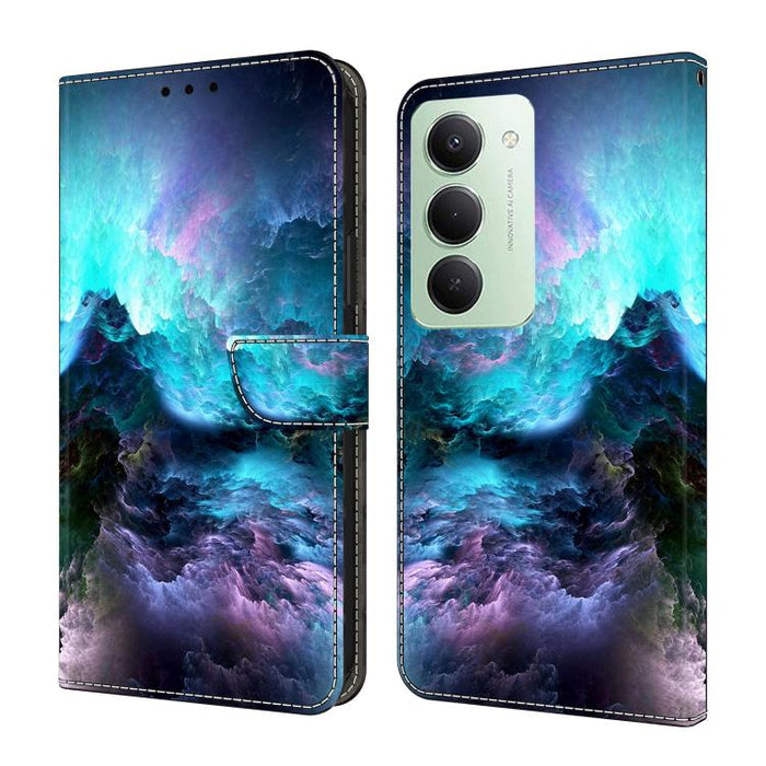 Funda para teléfono de cuero vegano pintado con efecto cristal, For Redmi Note 15 5G / 4G Global 164mm / Poco M8 5G, For Redmi Note 15 Pro 5G Global 163.6mm, For Redmi 15C 5G / 4G EU 173mm / Poco C85 5G, For Redmi 15 5G Global / 4G SEA 169.5mm         ...