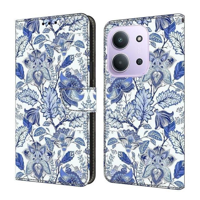 Funda para teléfono de cuero vegano pintado con efecto cristal, For Redmi Note 15 5G / 4G Global 164mm / Poco M8 5G, For Redmi Note 15 Pro 5G Global 163.6mm, For Redmi 15C 5G / 4G EU 173mm / Poco C85 5G, For Redmi 15 5G Global / 4G SEA 169.5mm         ...