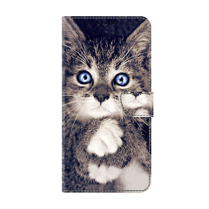 Funda para teléfono de cuero vegano pintado con efecto cristal, For Redmi Note 14 5G, For Redmi Note 14 Pro 5G, For Redmi 14C 4G, For Redmi 13C 4G / 5G, For Redmi K70E / Poco X6 Pro