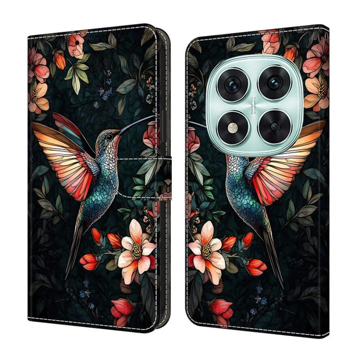 Funda para teléfono de cuero vegano pintado con efecto cristal, For Redmi 15C 5G / 4G Global 171mm / Poco C85 4G, For Redmi Note 14 4G 164.84mm, For Redmi Note 14 Pro+ 5G / Poco X7 5G, For Redmi Note 14 Pro 4G, For Redmi Note 14 4G 163.25mm