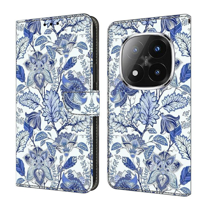 Funda para teléfono de cuero vegano pintado con efecto cristal, For Redmi 15C 5G / 4G Global 171mm / Poco C85 4G, For Redmi Note 14 4G 164.84mm, For Redmi Note 14 Pro+ 5G / Poco X7 5G, For Redmi Note 14 Pro 4G, For Redmi Note 14 4G 163.25mm