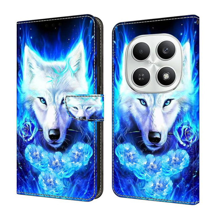 Funda para teléfono de cuero vegano pintado con efecto cristal, For Redmi Note 15 5G / 4G Global 164mm / Poco M8 5G, For Redmi Note 15 Pro 5G Global 163.6mm, For Redmi 15C 5G / 4G EU 173mm / Poco C85 5G, For Redmi 15 5G Global / 4G SEA 169.5mm         ...